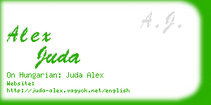 alex juda business card